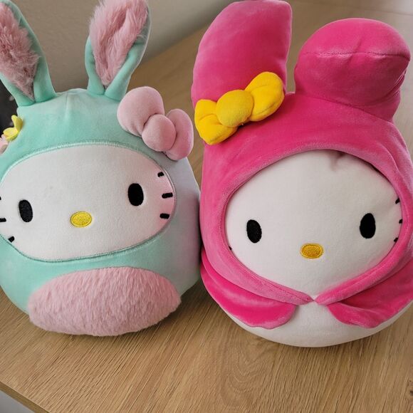 Bundle Squishmallow 11" Hello Kitty My Melody/Hello Kitty Bunny Plush Toy - Picture 2 of 12